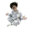 Children's one-piece pajamas, autumn and winter crawling suits, double-layer thickened flannel pajamas, home wear, baby sleeping bags, children's clothing Item Picture